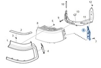 фото thumb №3, Кронштейн кронштейн кронштейн фара лампы scania r s p g ngs 2394401 правый