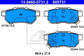 фото thumb №2, Тормозные колодки тормозные зад do honda city v 1.4 i-v 1.5