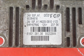 фото thumb №7, Блок керування комп'ютер двигуна 55354616 fiat stilo 1.6 16v 103 km 01-10