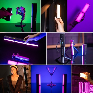 Lampa Diodowa LED Ulanzi VL110 RGB Tuba + MAGNES