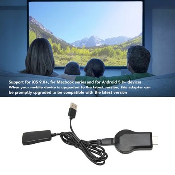 Беспроводной адаптер Wi-Fi Мультимедийный интерфейс HD 1080p