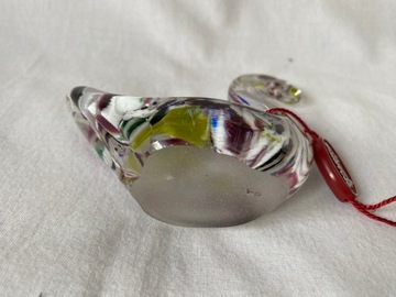 LUERROSE Szklana Figurka ŁABĘDŹ 9x9,5cm
