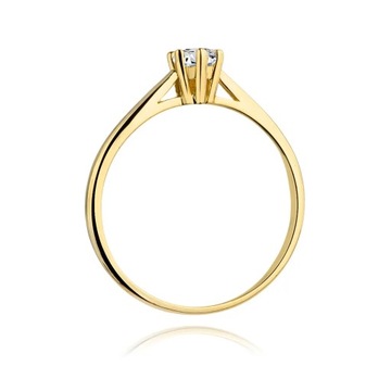 Pierścionek W-365 0,15ct brylanty białe złoto 585