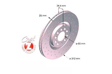 фото thumb №2, Диски тормозные 2szt seat ibiza v 1.6 6j5. 6p1
