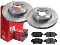 фото thumb №1, Тормозные диски + тормозные колодки brembo перед toyota iq 255mm