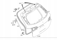фото thumb №1, Кришка багажника задня багажника mercedes b klasa w247