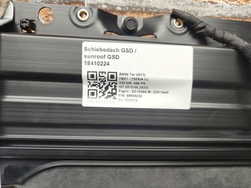 фото thumb №9, Bmw g11 люк крыша сдвижной стеклянный алькантара