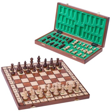 КВАДРАТ - Деревянные шахматные фигуры JOWISZ - 40 x 40 см - Взвешенные шахматные фигуры