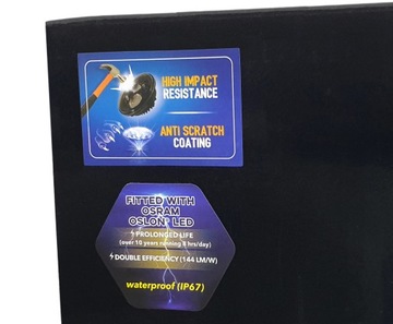 фото thumb №10, Лампа 7 дюймов з drl anti-scratch led osram 144 lm/w 17/27w низкий потребление хром