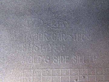 фото thumb №11, Планка пороговая левая kia picanto 2011- 3d накладка