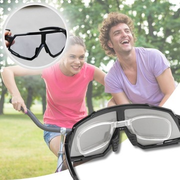OKULARY ROWEROWE FOTOCHROMOWE OKULARY NA ROWER SPORTOWE FOTOCHROMY + CZAPKA