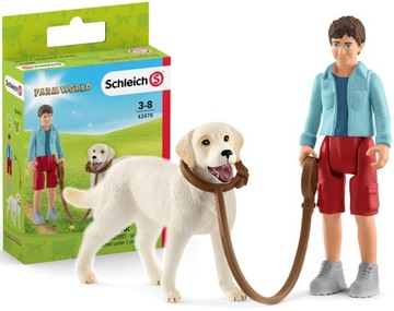 ФИГУРКА ПРОГУЛКА С ЛАБРАДОРОМ РЕТРИВЕРОМ 42478 SCHLEICH