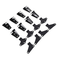 фото thumb №6, 16pcs 4 -дверные набор петля петля с болтами 55395392ae black vb