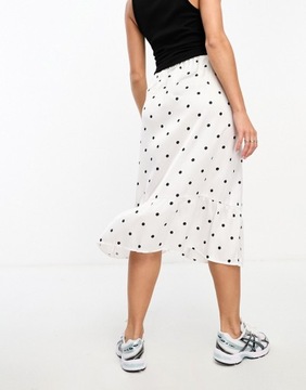 Юбка миди в горошек Mamalicious Maternity XL с запахом
