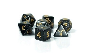 РПГ DICE ЗВЕЗДЫ В НЕБО НАБОР ИЗ 7 ЖЕМЧУЖНЫХ КОСТЕЙ