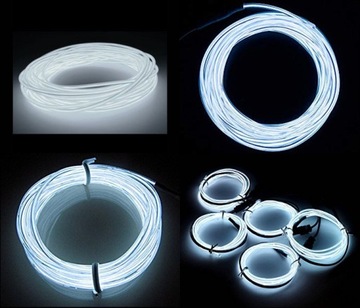 Ambient El Wire для салона автомобиля Cool White 1м 12В