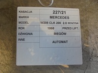 фото thumb №5, Домкрат, вибірник передач mercedes w208 clk 2,0b