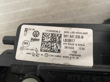 фото thumb №10, Лампа правая передняя vw golf viii 8 рестайлинг полный led правые перед 5h1941036n