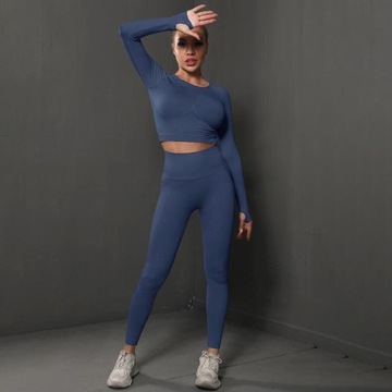 SPORTS SET топ бесшовные леггинсы для фитнеса S