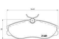 фото thumb №2, Brembo тормозные колодки тормозные ford maverick 2.7 td uds.