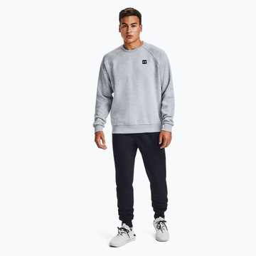 Мужская толстовка Under Armour Rival Fleece Crew модно-серая, светло-вересковая/черная, XL