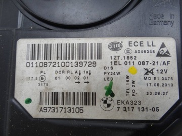 фото thumb №16, Bmw 5 f10 f11 lci рестайлінг 13-17 лампа перед bi-xenon 7317131-05