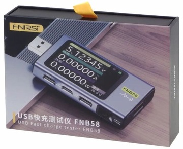 Wielofunkcyjny miernik portu USB, FNB58 Bluetooth, FNIRSI, FN-FNB58-BT