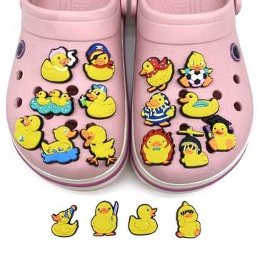 Przypinka Gumowa Kaczka Duck Kaczki do Crocs butów klapków telefonu torebki