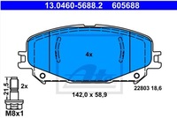 фото thumb №1, Тормозные колодки перед renault espace v talisman captur ii
