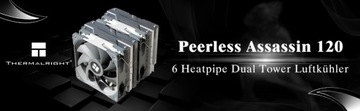 Процессорный кулер Thermalright Peerless Assassin PA120 с 6 тепловыми трубками