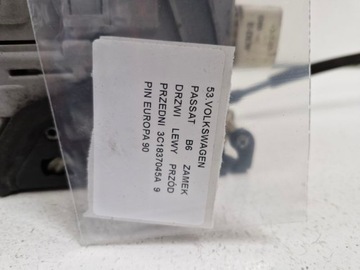 фото thumb №6, Volkswagen passat b6 замок двері лівий перед переднє 9 pin європа 3c1837045a