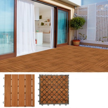 Террасная плитка Casaria Дерево Эвкалипт 30x30 33 шт.