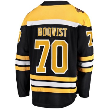 Черная мужская футболка Boston Bruins Home Breakawa Jesper Boqvist