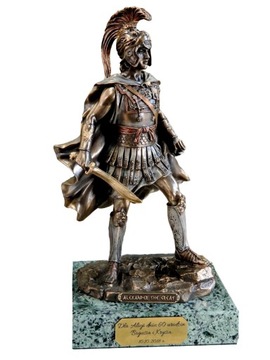 ALEKSANDER MACEDOŃSKI FIGURKA NA MARMUR GRAWER v