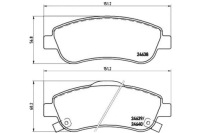 фото thumb №1, Brembo p 28 045 набор тормозных колодок тормозных, тормоза дисковые