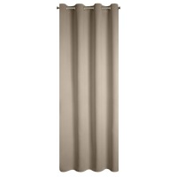 Штора 140x250 «Мелани», бежевая, велюровая, с готовыми люверсами от Eurofirany