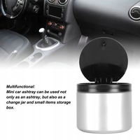 фото thumb №10, Пепельница автомобильная корзина контейнер мусорница серебряный