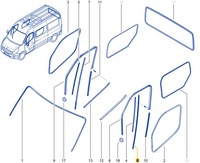 фото thumb №15, Направляющая стекло левый перед renault master iii opel movano b nissan nv400