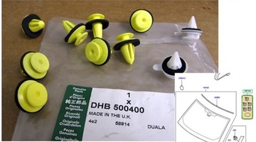 фото міні №2, Набір запонок кріплення накладки склі передній discovery 3 4  DHB500400
