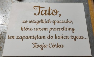 Табличка Папа со всех прогулок свадебный 50х37.