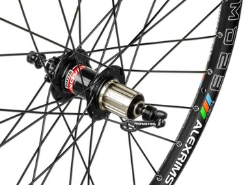 ВЕЛОСИПЕДНОЕ КОЛЕСО ЗАДНЕЕ ALEXRIMS MD23 26 ДЮЙМОВ 559x23 NOVATEC ЧЕРНЫЙ БЕСКАМЕРНЫЙ ДИСК