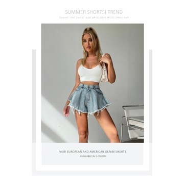 DAMSKIE SUPER HIGH FLARE spodnie jeansowe wysoki jeansy damskie dzwony