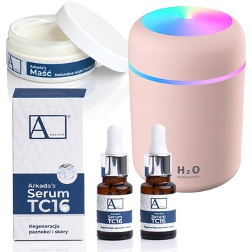 ARKADA SERUM TC16 kolagenowe + MAŚĆ DO STÓP + dyfuzor nawilżacz powietrza