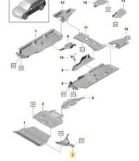Купить Защита подвеска porsche оригинальный номер 9y0825317dok1, фото thumb