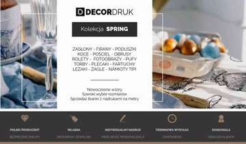 Bieżnik SPRING wzór SP16 | wiosenne listki