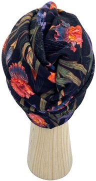 Czapka Turban Twist bawełniany Jersey Irysy