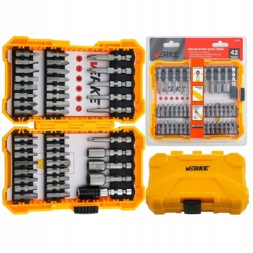 НАБОР БИТ VERKE БИТЫ TORX IMBUS, 42 шт.