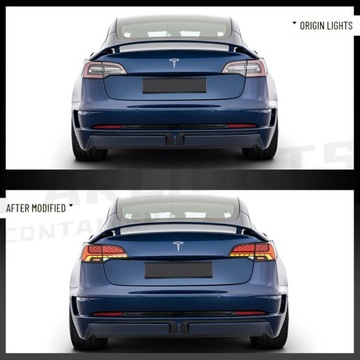 фото thumb №12, Tesla модель 3 2017-2023 модель y 2020-2023 лампа лампы зад led vland комплект