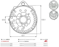 Задняя корпус генератора abr9012 magneton as-pl Доставка, фото thumb