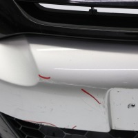 Vw scirocco mk3 передній бампер панель reflex silver сріблястий металік - a7w Оригінал, фото thumb